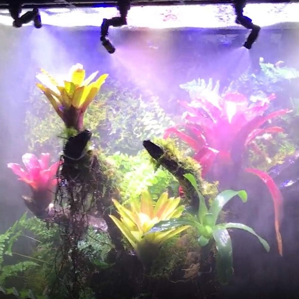 Misting Nozzle Reptile - PP レプタイルフォッガー ブラック 360 ° 回転式水槽ミストスプリンクラー