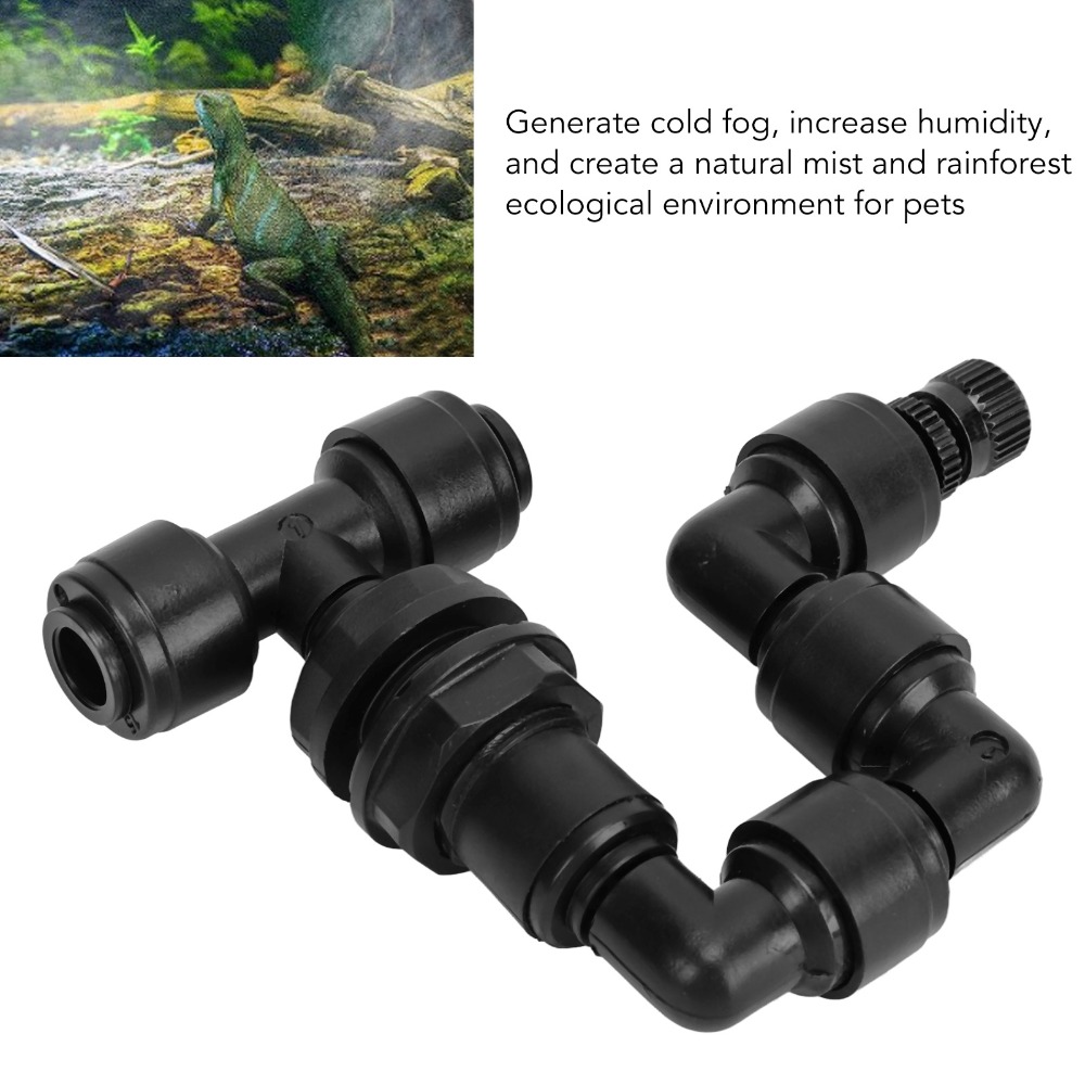 PP レプタイルフォッガー ブラック 360 °   回転式 - Misting Nozzle Reptile のレビューと価格
