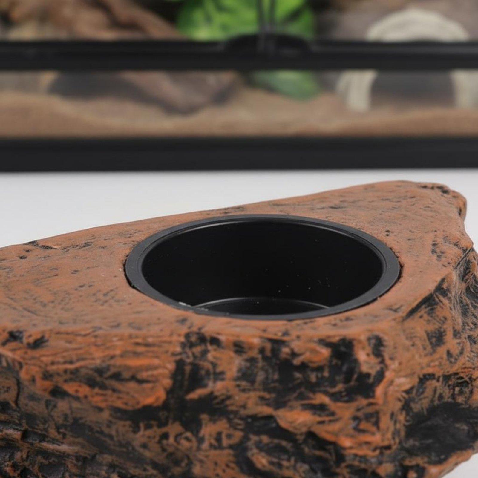 ヤモリ用フード＆ウォーターシェルフ、位置調整可能、取り外し可 - Water Dish Reptile のレビューと価格