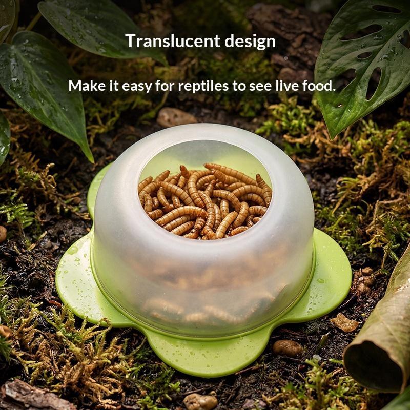 1個入りABS製爬虫類用餌皿、逃げ防止設計、ワームフードボウ - Water Dish Reptile のレビューと価格